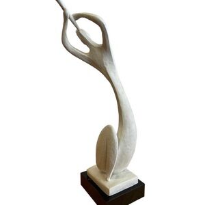 AUSTIN SCULPTURE-FLUTIST- SIGNED FISHER 1980 w/ Original COA Certificate Authent